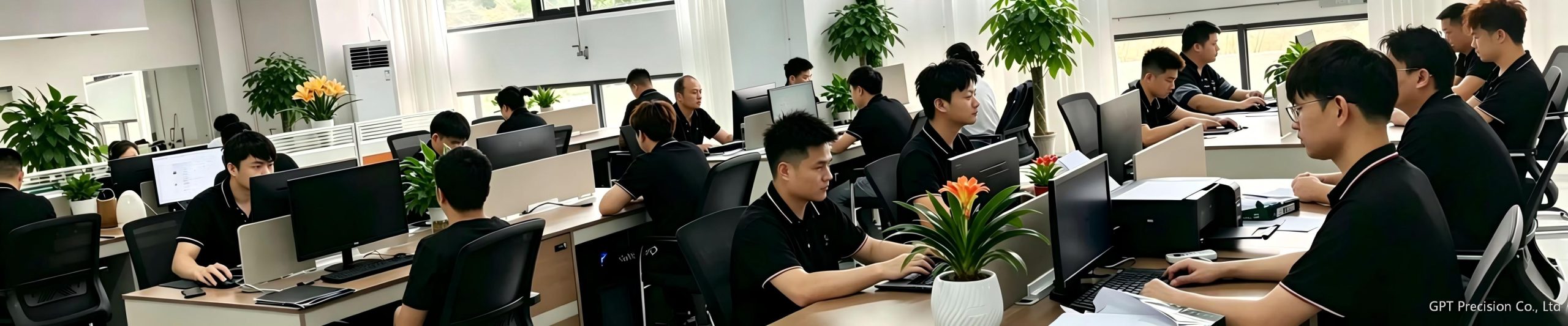 Engineer reviewing CAD model with machinist for DFM and cost optimization at GPT Precision Co., Ltd