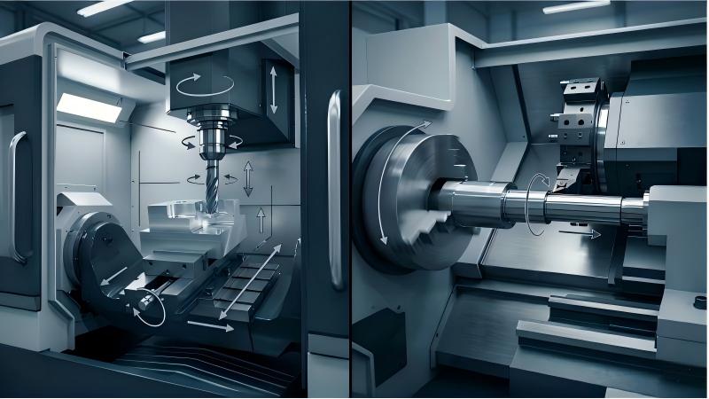 Technical Comparison Chart of CNC Milling vs CNC Turning