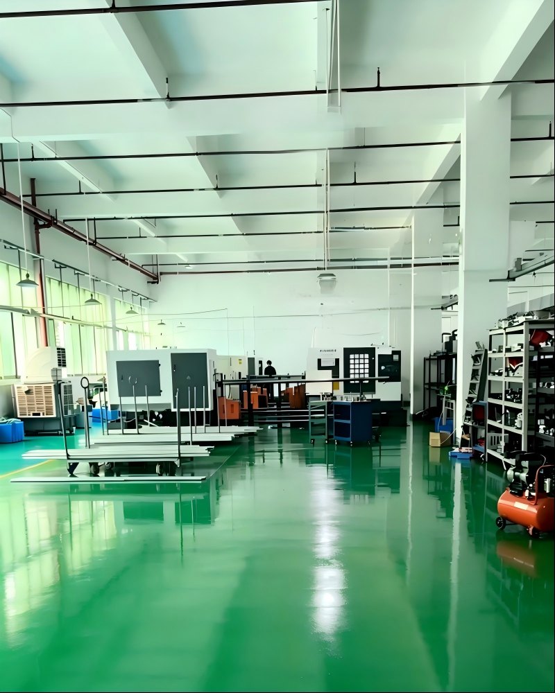 CNC production floor inside the precision machining factory