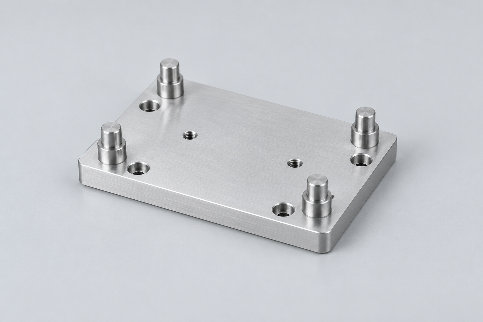 Illustration of a fixture plate with locating features