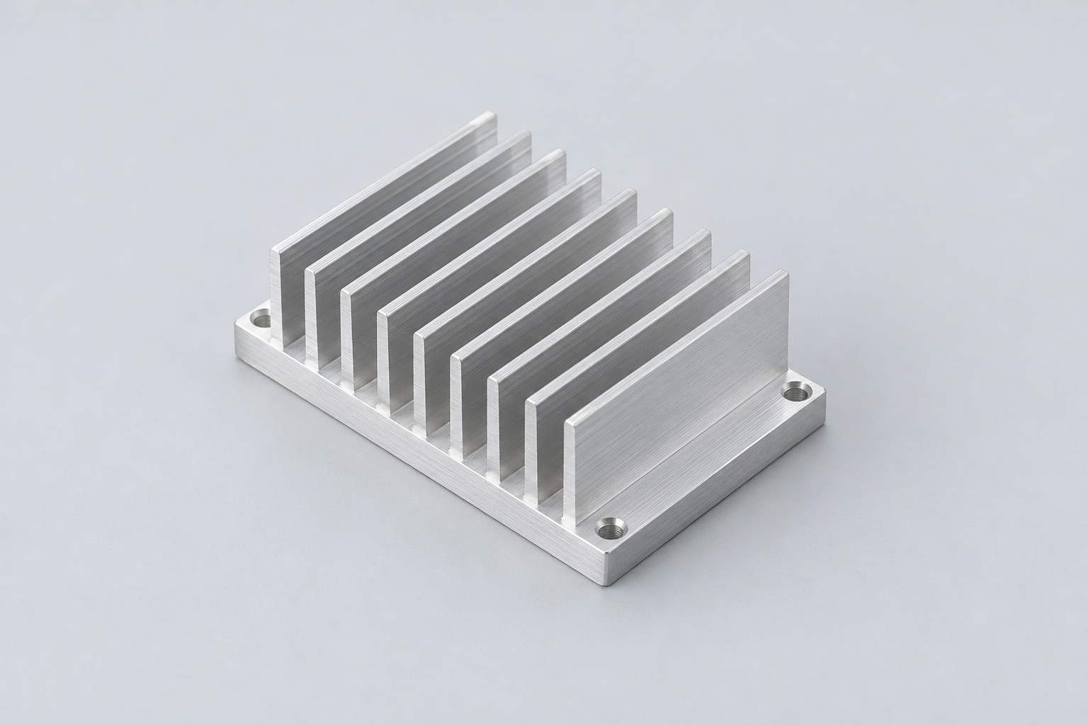 Illustration of a finned heat sink